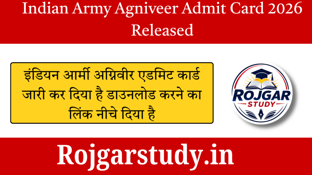 Indian Army Agniveer Admit Card 2026 Released