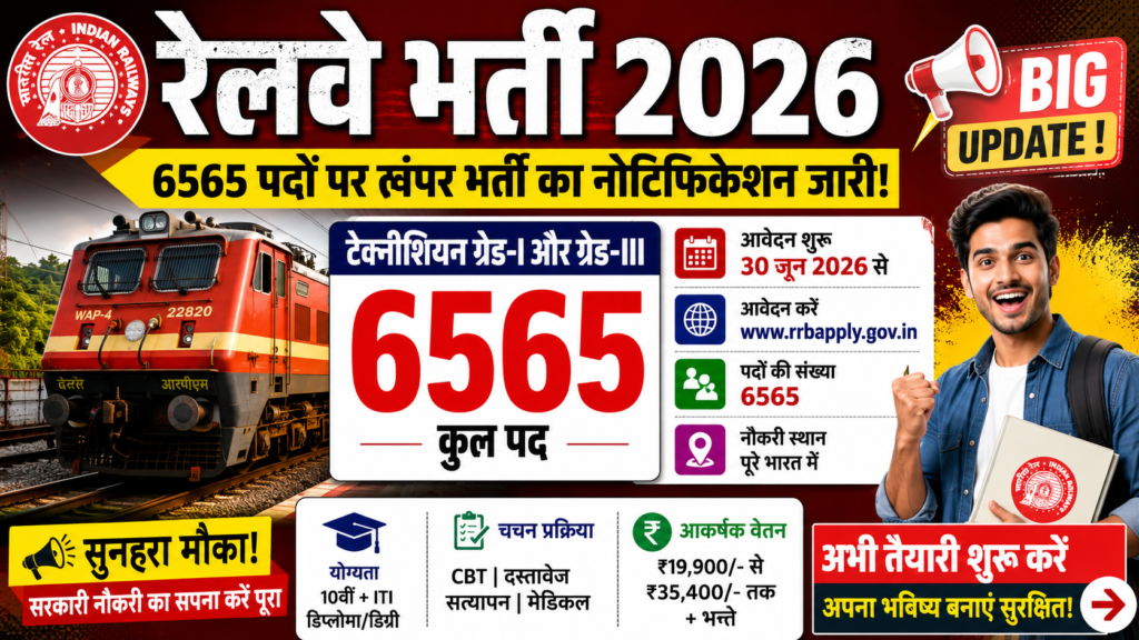 Railway Technician Recruitment 2026 : Big Update!