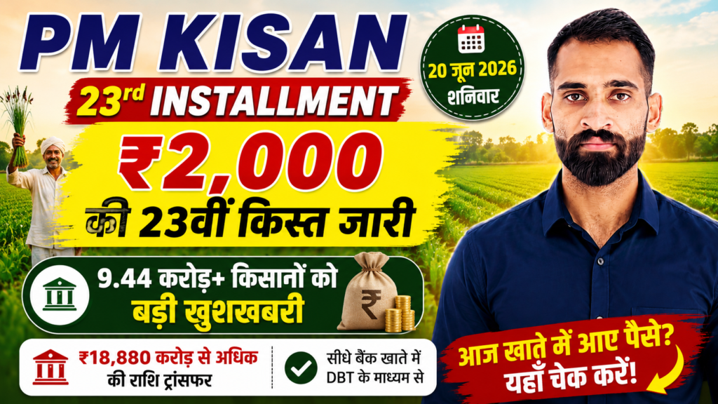 PM Kisan 23rd Installment Released 2026