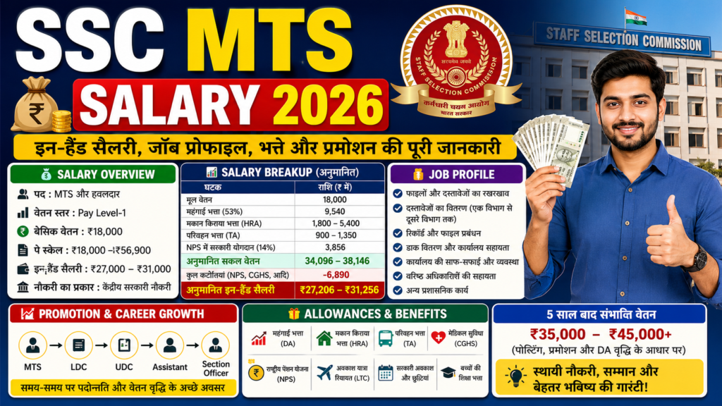 SSC MTS Salary 2026